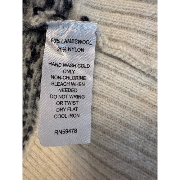 Telluride Clothing Womens Med Lambswool Blend Nordic Cardigan Sweater W/ Buckle - Picture 3 of 14